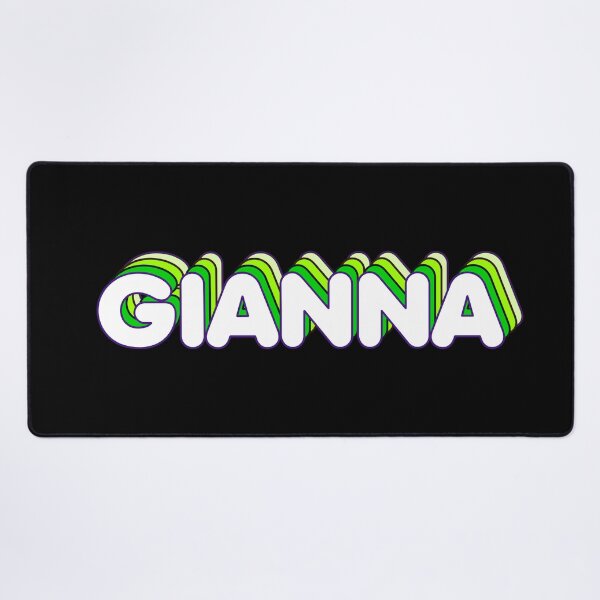 Item preview, Green Layers Gianna Name Label (Black) designed and sold by NormadWorld.