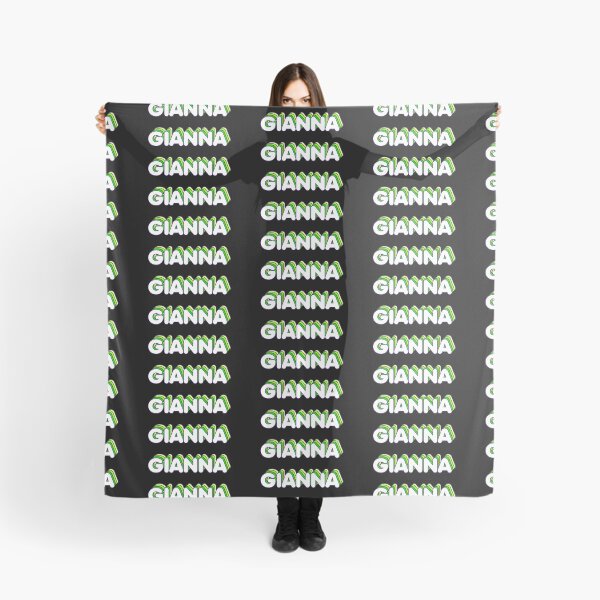 Item preview, Green Layers Gianna Name Label (Black) designed and sold by NormadWorld.