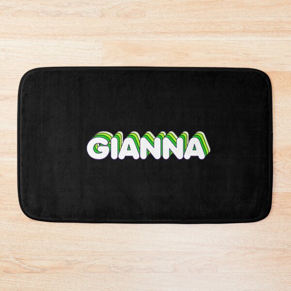 Item preview, Green Layers Gianna Name Label (Black) designed and sold by NormadWorld.