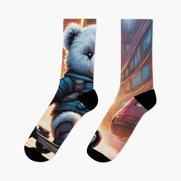 Artikelvorschau, Teddy auf Rollschuhen entworfen und verkauft von Colin Bentham.
