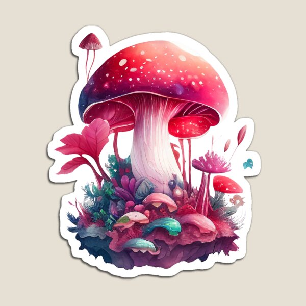 Item preview, Pink mushroom designed and sold by ShadowShelf.