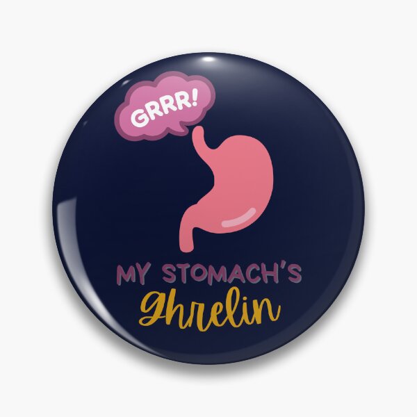 Item preview, My Stomach's Ghrelin Funny Pun Gift for Doctors, Nurses, PAs, medical professionals designed and sold by Flower-Thoughts.