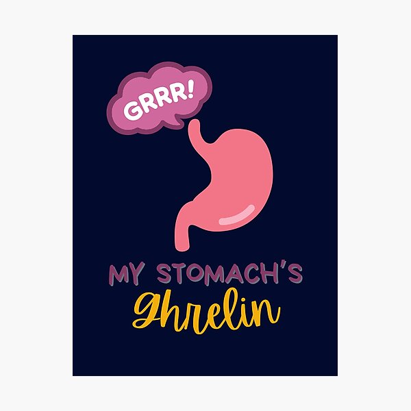 Item preview, My Stomach's Ghrelin Funny Pun Gift for Doctors, Nurses, PAs, medical professionals designed and sold by Flower-Thoughts.