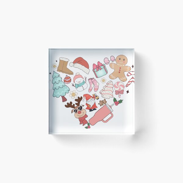 Item preview, Heartfelt Holiday Cheer/ Christmas theme design for t shirts/ stickers/ bags designed and sold by mbarts85.
