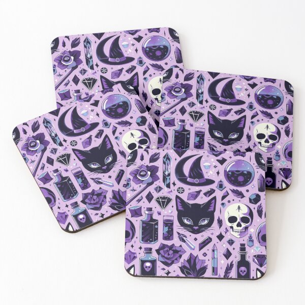 Item preview, Witchy vibes pattern designed and sold by Booksshack.
