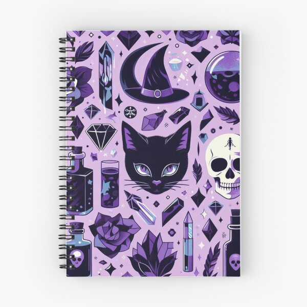 Item preview, Witchy vibes pattern designed and sold by Booksshack.