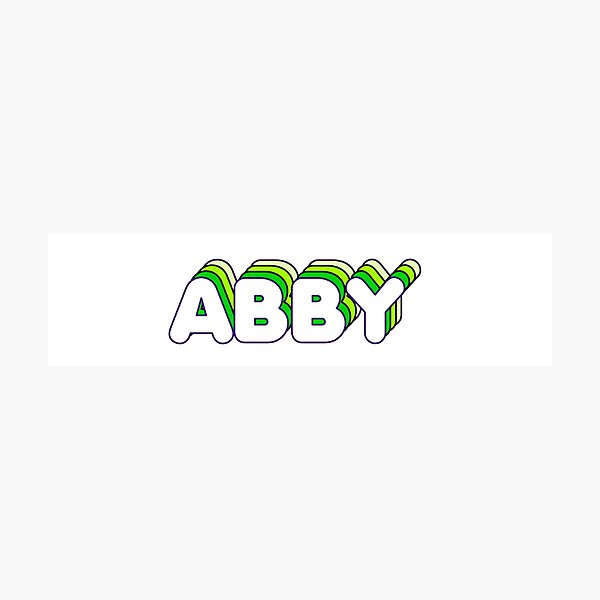 Item preview, Green Layers Abby Name Label designed and sold by NormadWorld.