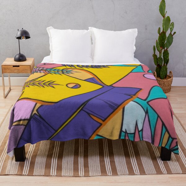 Item preview, Tropical Sunset Cute Colourful Home Decor Original Art Print designed and sold by Michaela Cernejova.