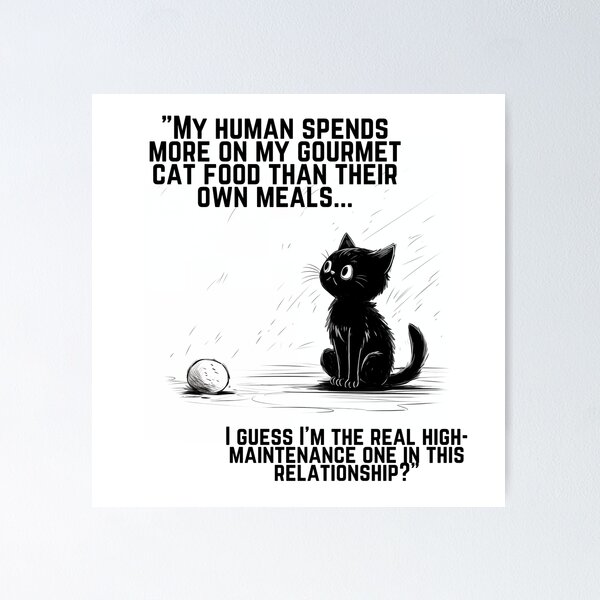 Item preview, Cat Contemplations - funny insights about life as cat designed and sold by artlife709.