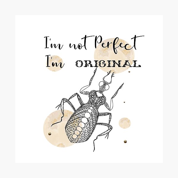 Item preview, I'm not Perfect I'm Original designed and sold by Anastasiia Yurevych.