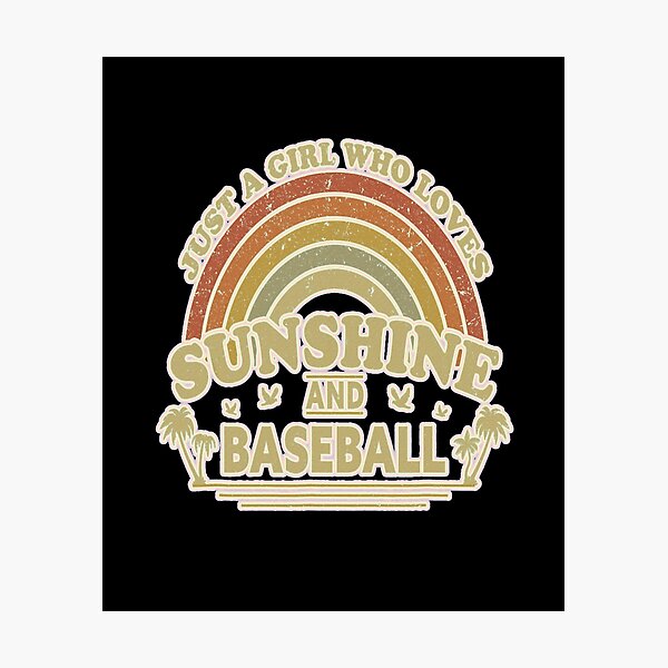 Item preview, Just a Girl Who Loves Sunshine and Baseball #1 designed and sold by creativerooney.