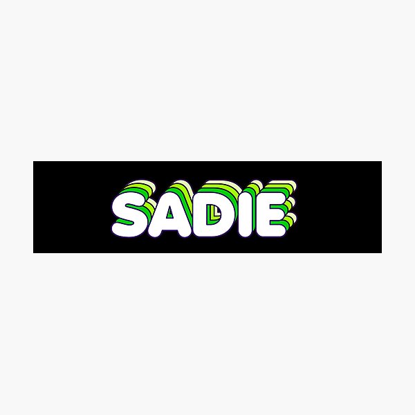 Item preview, Green Layers Sadie Name Label (Black) designed and sold by NormadWorld.
