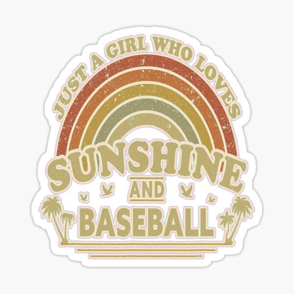 Item preview, Just a Girl Who Loves Sunshine and Baseball #1 designed and sold by creativerooney.