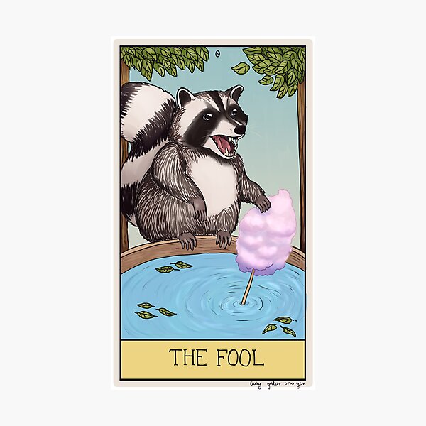 Artikelvorschau, Waschbär-Tarot: Der Narr entworfen und verkauft von LuckyOranges.