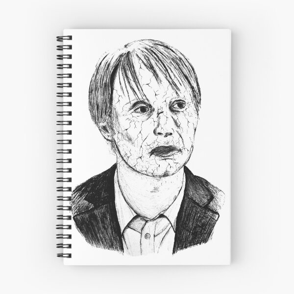 Item preview, Poor Mad Mikkelsen Black Portrait Pen Drawing Transparent designed and sold by surmind.