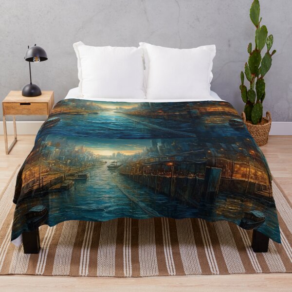 Item preview, Unique Landscapes Oil Painting Beautiful Cityscapes Exclusive Artwork A418-01 designed and sold by MPCFICTION.