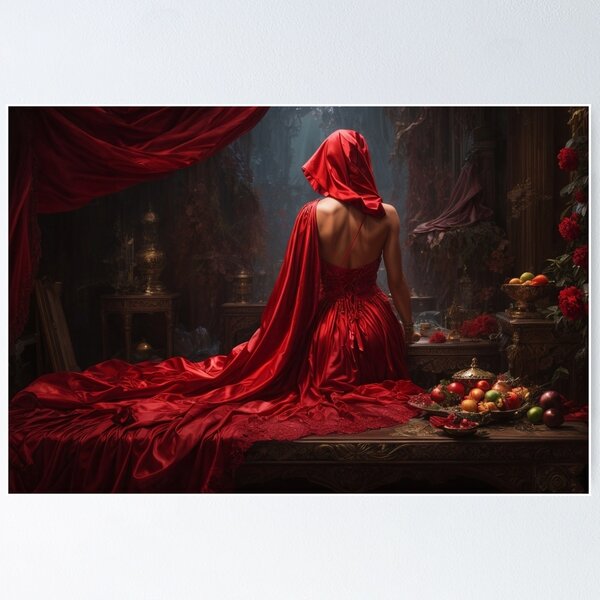 Item preview, Elegant gorgeous Red Riding Hood designed and sold by Fantasymachine.