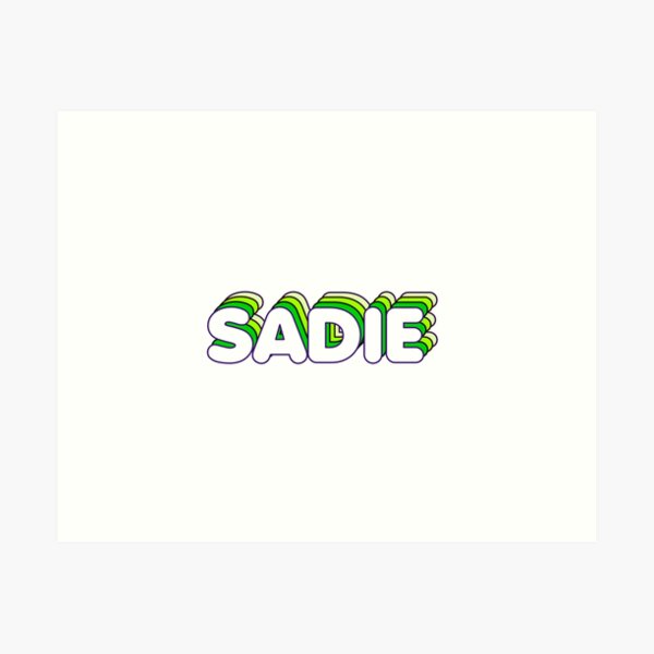 Item preview, Green Layers Sadie Name Label designed and sold by NormadWorld.