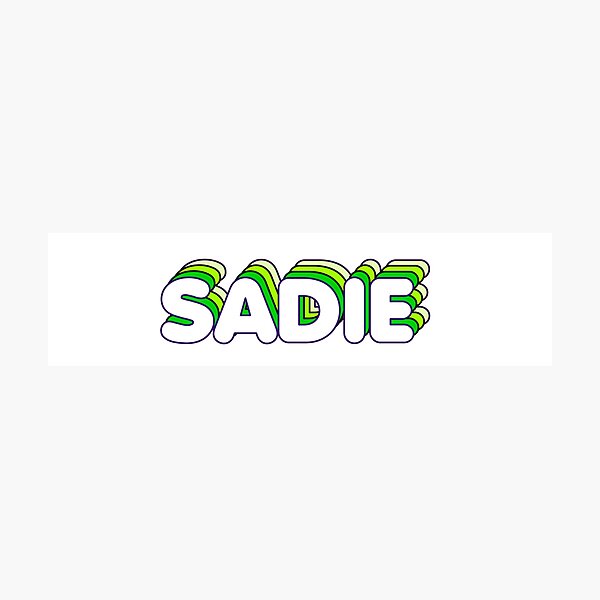 Item preview, Green Layers Sadie Name Label designed and sold by NormadWorld.