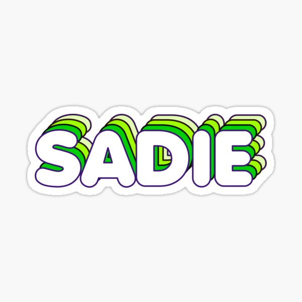 Item preview, Green Layers Sadie Name Label designed and sold by NormadWorld.