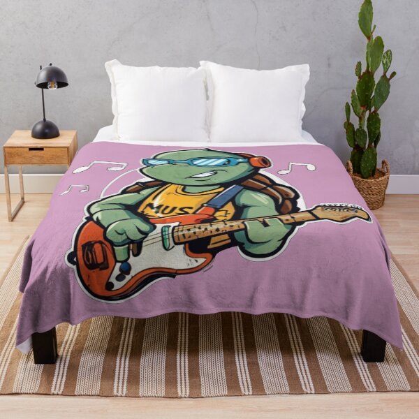 Item preview, Turtle enjoying playing a guitar designed and sold by NotesForMusic.