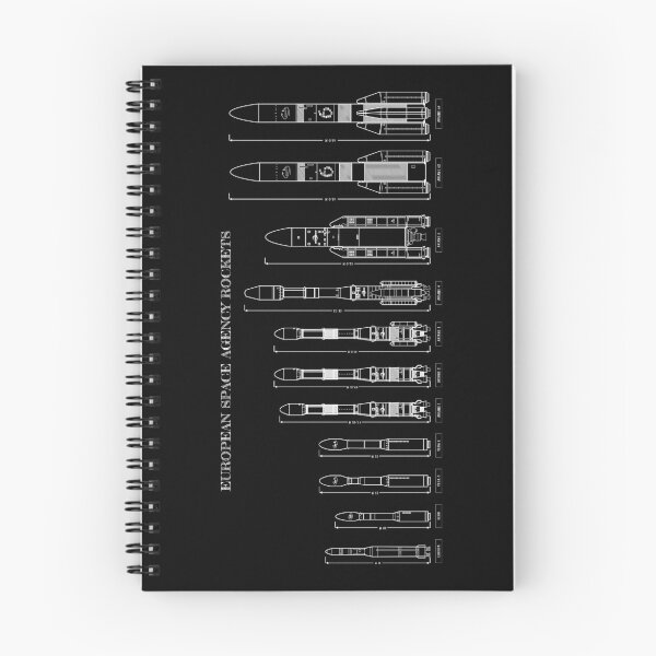 Item preview, European Space Agency Rockets - White Stencil (No Background) designed and sold by BGALAXY.