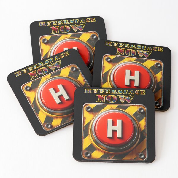 Item preview, Hyperspace Button - Escape NOW! designed and sold by Matthew Kinnersly.