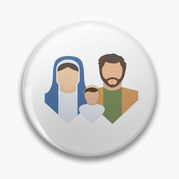 Aperçu de l'œuvre Sainte Famille - Fond blanc créée et vendue par All Saints Shop.