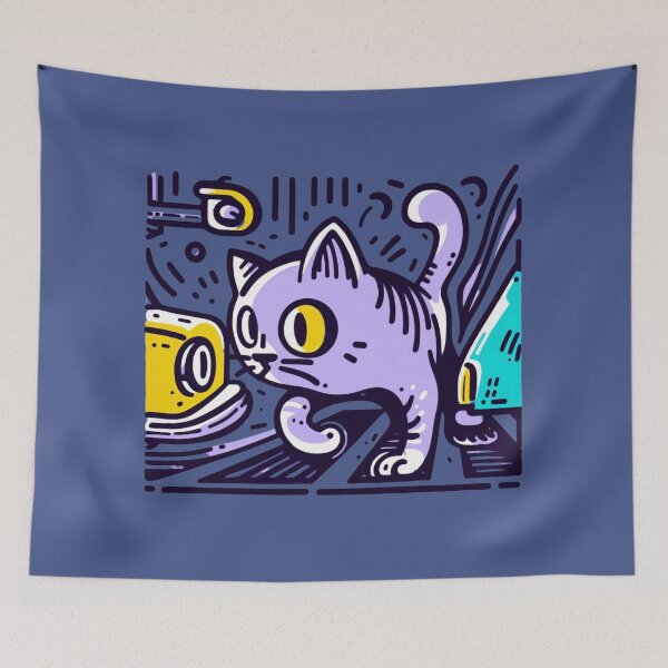 Item preview, Street Cats: A Fishy Encounter designed and sold by sharon1210.