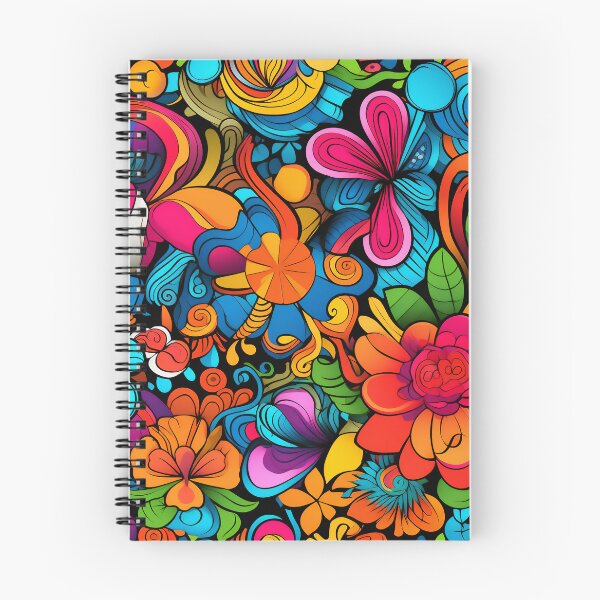 Item preview, Colorful flower power hippie vibes designed and sold by malerliebe.