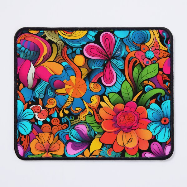 Item preview, Colorful flower power hippie vibes designed and sold by malerliebe.