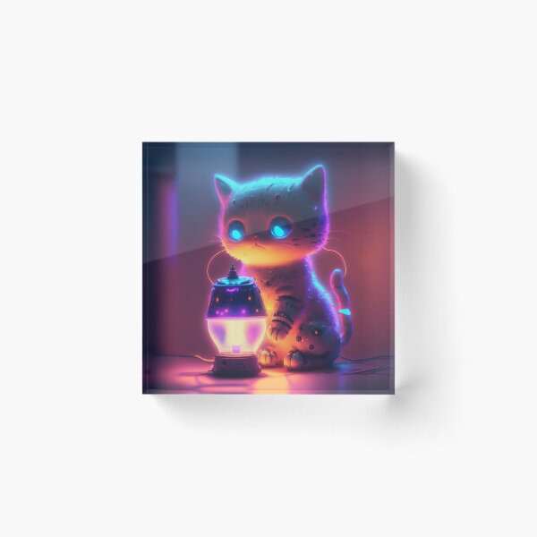 Item preview, Cute Glowing Cat Robot designed and sold by Mlaniel.