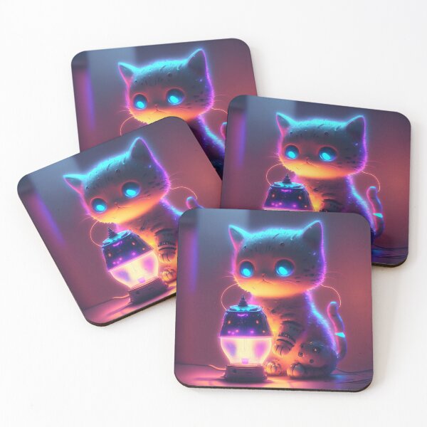 Item preview, Cute Glowing Cat Robot designed and sold by Mlaniel.