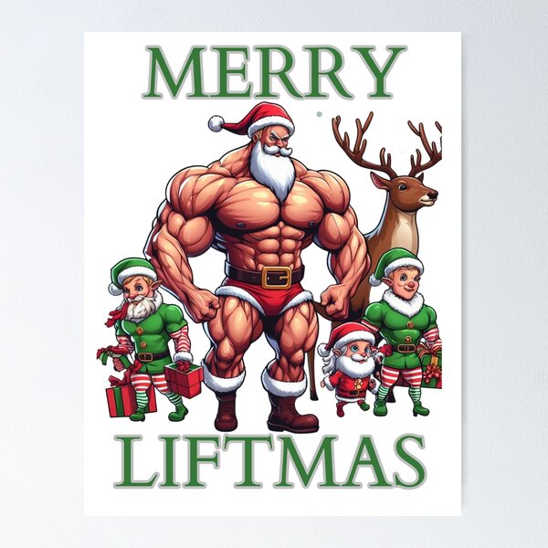 Item preview, Merry Liftmas - Fitness Lover Christmas Gift designed and sold by GalaxyGraffiti.