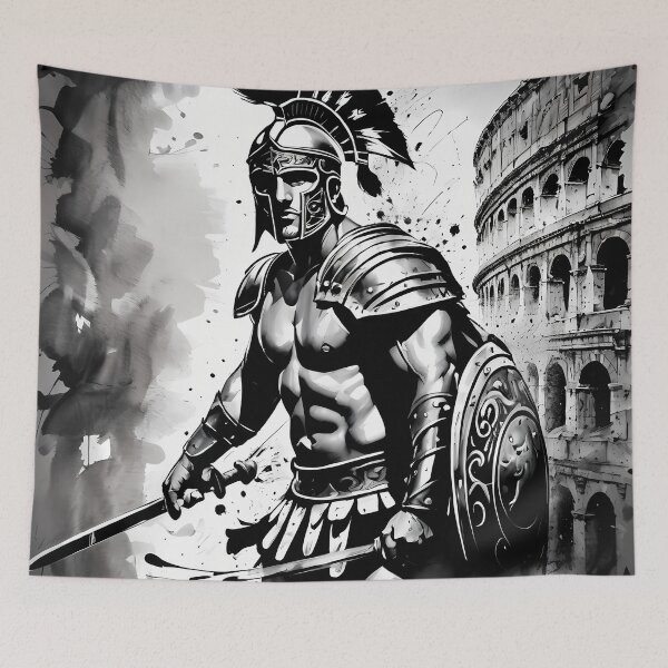 Item preview, Digital Fighting: Exploring the Ferocity and Elegance of Roman Gladiators in Contemporary Art designed and sold by Artedig.