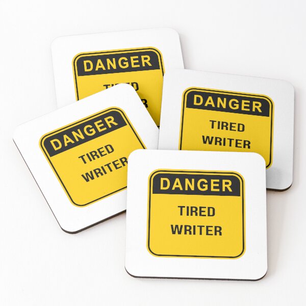 Item preview, Danger Tired Writer, gift for students and Writers designed and sold by ImaginePrinting.