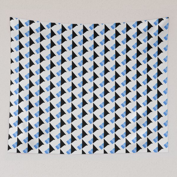 Item preview, Everlasting Triangulated in Blue designed and sold by Everlasting Abstract Art.