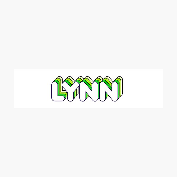Item preview, Green Layers Lynn Name Label designed and sold by NormadWorld.