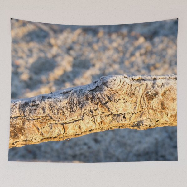 Item preview, Cool Hoarfrost Crystals on a Scaly Driftwood Log designed and sold by Georgia Mizuleva.