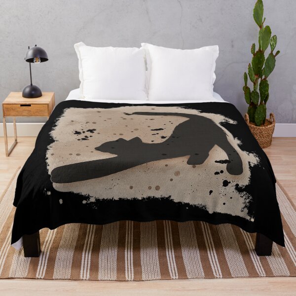 Item preview, Cat silhouette stretched canvas look, best gifts with kitty designed and sold by Kirei-Lily.