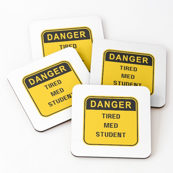 Item preview, Danger Tired Med Student, gift for Med students designed and sold by ImaginePrinting.