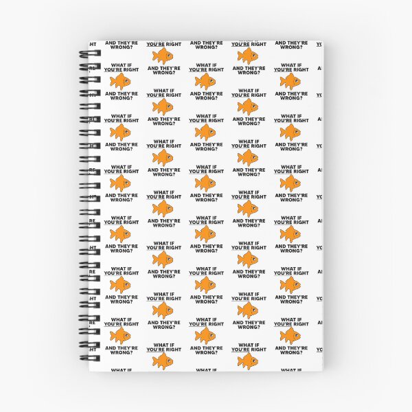 Item preview, Goldfish Philosophical Quote What If You're Right  designed and sold by The Junto Shop.