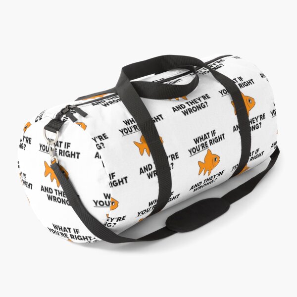 Item preview, Goldfish Philosophical Quote What If You're Right designed and sold by The Junto Shop.