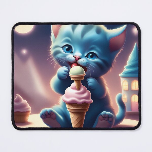 Item preview, Cat eating ice cream designed and sold by NaturaFotos.