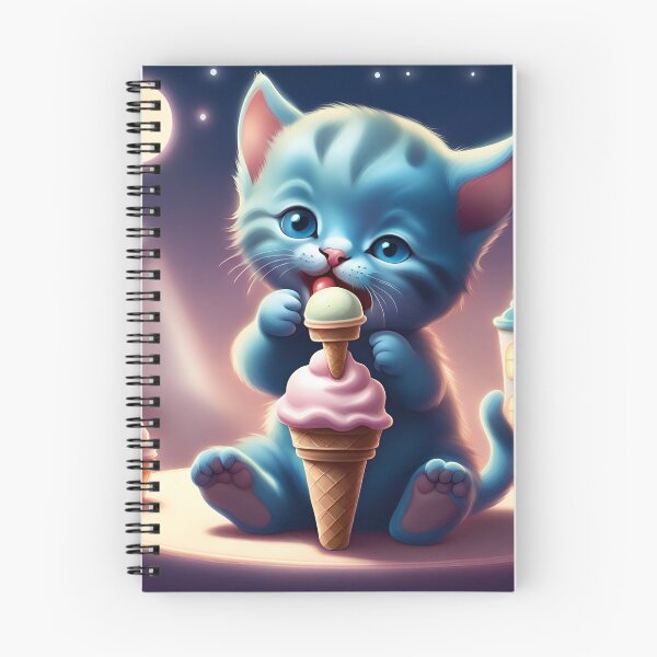 Item preview, Cat eating ice cream designed and sold by NaturaFotos.