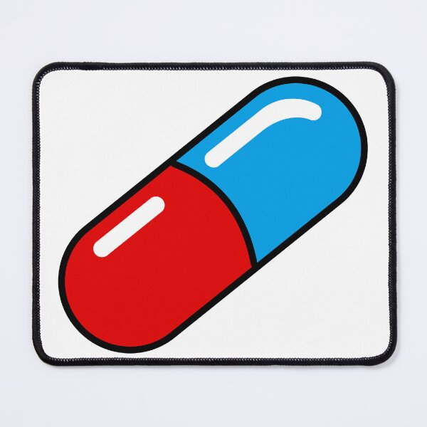Item preview, Medecine blue and red pill designed and sold by Iko.