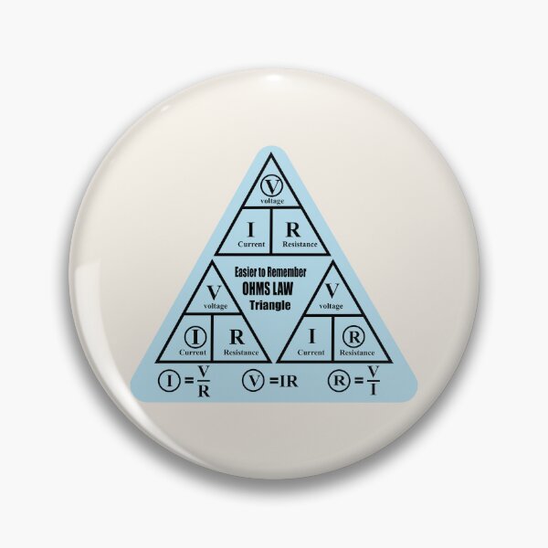 Item preview,  Ohms Law formula Triangle Stickers for Electrical engineering students Electricians and physics Students  designed and sold by Science Engineering Gifts.