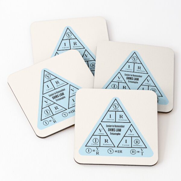 Item preview,  Ohms Law formula Triangle Stickers for Electrical engineering students Electricians and physics Students  designed and sold by Science Engineering Gifts.