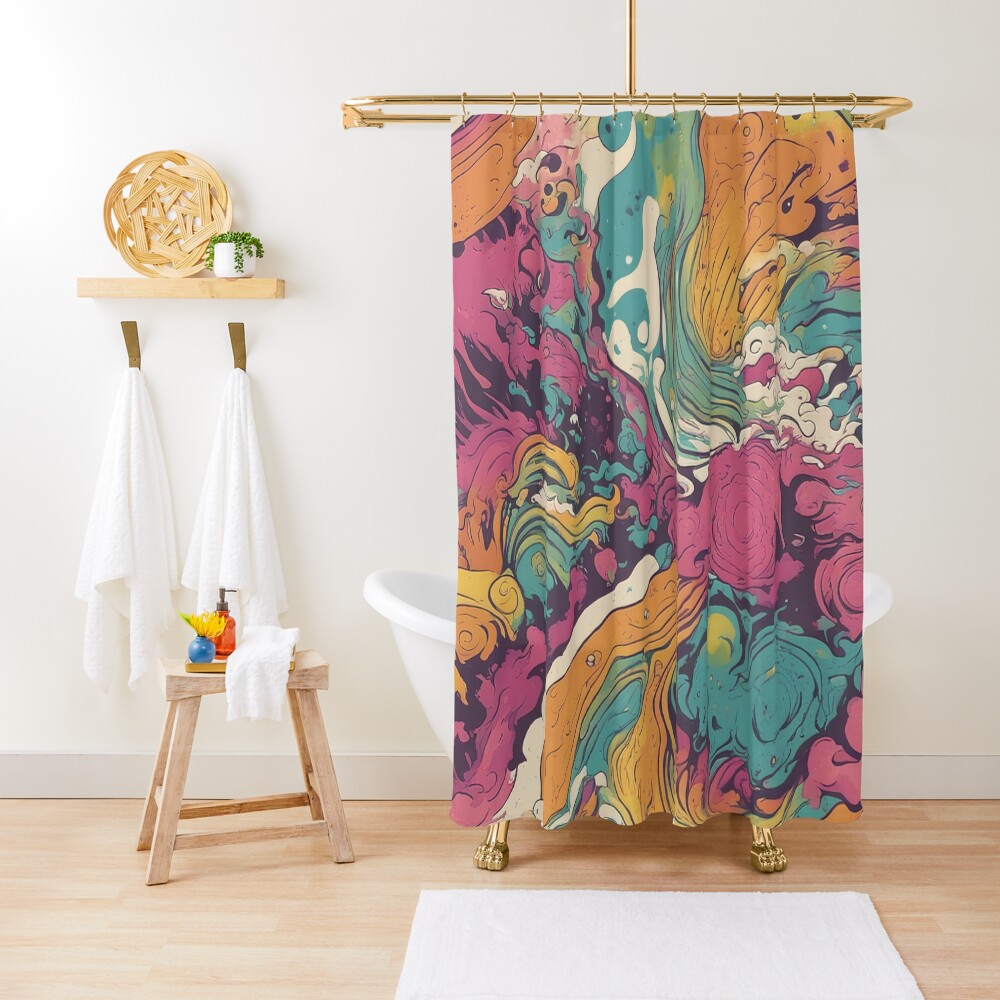 Item preview, Shower Curtain designed and sold by DrawingConcl.