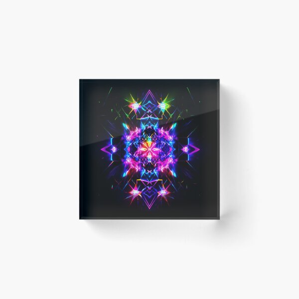 Item preview, 432 Hz Rainbow Crystal Symmetry Sticker and Shirt Design 03 by Zeesdesign on Redbubble designed and sold by ZEESDESIGN.